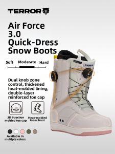 TERROR | Waterproof Versatile Adult Ski Boots Dual Buckle Quick Fastening