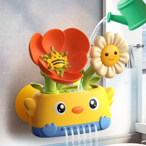 Bath Toys for Toddlers 1-3 Baby Waterfall Bathtub Toy W/ Suction Cup Kids Bath Tub Shower Playset Infant Bathtime Fun Summer Pool Birthday Gift 18 24 Month 2-4 3-5 Year Old Girl Boy