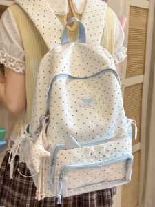 QIANRENSHI | Student Backpack Simple Design Cat Pattern