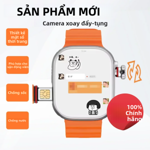 Đồng Hồ Thông Minh Ultra Smartwatch CDS9 Bản Gốc Hệ Điều Hành Android 9.0 Mạng 4G Hỗ Trợ SIM Camera Xoay Màn Hình AMOLED Google Play Store Phiên Bản Toàn Cầu