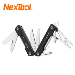 NexTool กรรไกรกะลาสีขนาดเล็กรุ่น10 In 1 Edc Camping Multitools เครื่องมือคีมกระเป๋าพับเก็บได้เข็มใส่ซิมหมุดปักการ์ด