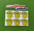 Stiker jejak kaki hewan cutting sticker motor telapak kaki kucing. 