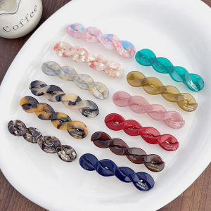 สไตล์เกาหลี ป้ายทอง One-word Chain คลิปผมเต่าฝรั่งเศสสีด้านข้างคลิป Bangs คลิป เสื้อท่อนบน ผม Clippers อุปกรณ์เสริมแฟชั่น