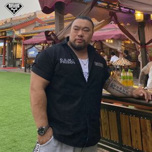 Explosion Tough Guy American Oversized Short Sleeve Casual Jacket