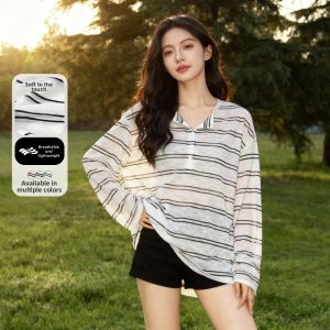 BALENO | Color-block Striped Henley Shirt For Petite