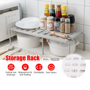 67cm Multifunctional Retractable Shelf or Kitchen Retractable MultiFunction Shelf Seasoning Layered Shoes Rack Household Storage Tools