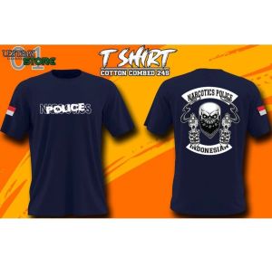 KAOS POLISI LENGAN PANJANG Reserse Polri Narcotics POLIS - T shirt polisi reserse Pollri