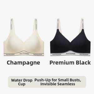 TONERCE | Sports Bra For Small Busts Gathering Reduces Side Boob Letter Shoulder Strap