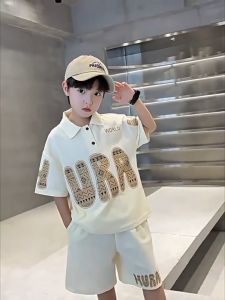 (18-52kg) Bộ đồ đồ bộ bé trai ngắn tay mẫu polo Ura từ 5-16 tuổi. Quần áo trẻ em mùa hè cộc tay cho bé thời trang phong cách năng động. Bảng size ở ảnh cuối