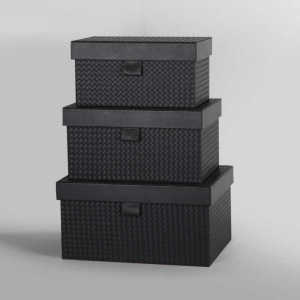 Braided Leather Texture Simple Luxury High-End Storage Box