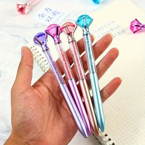 4 Bút Bi Pha Lê Điểm Trung Bình Nhanh Khô Nhẹ Có Thể Thu Vào Mực Đen Vật Dụng Văn Phòng Bút Trang Trí