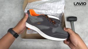 Sneakers Safety Pria Ujung Besi Sepatu Casual Lavio Alden Proyek Kerja Lapangan