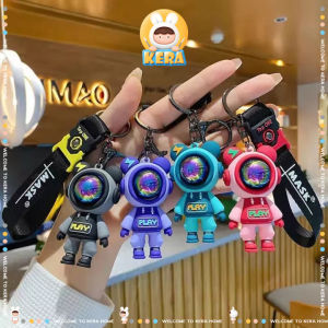 พวงกุญแจ สําหรับห้อยกระเป๋า พวงกุญแจกระเป๋าพวงกุญแจการ์ตูนหมี พวงกุญแจหมีนักบินอวกาศ(หมีนักบินอวกาศ) จี้ตุ๊กตาหมีนักบินอวกาศน่ารัก