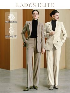 LadyS Elite | Womens Thick Wool and Silk Suit