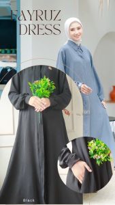 MAYSARON - GAMIS TERBARU CRINKLE - TIDAK MENERAWANG FAYRUZ DRESS - GAMIS CRINCKLE AIR FLOW