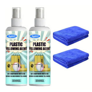 Plastic Yellowing Remover With Wipe Towel Safe & Non-Corrosive Fast-Acting Whitener For Airs Conditioner Restore Whiteness