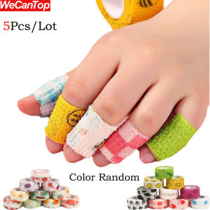 5Pcs/Set Wide Self Adhesive Bandage WrapColorful Athletic Elastic Cohesive Bandage for Sports InjuryKnee & WristAnkle Sprains