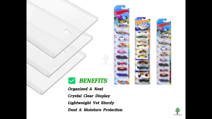 Acrylic Display Rack for Hotwheels / Rak Akrilik Paparan Kad Tomica DS Brand M2
