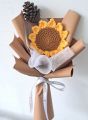 Bó hoa hướng dương bằng len, bó hoa hướng dương 1 bông được móc bằng len, bó hoa len handmade. 