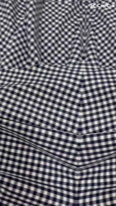 1 Mét Vải Thô Caro Dày Dặn Co Giãn 2 Chiều Trắng Xanh Navy Khổ 1m5 Hàng Công Ty (CÓ ẢNH THẬT MẪU HÃNG MẶC)