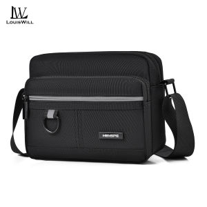 LouisWill Shoulder Bag for Men Fashion Student Shoulder Bag Messenger Bag Travel Bag Crossbody Bag Lightweight Casual Bag Leisure Sport Street Bag Sling Bag for Mens Bag