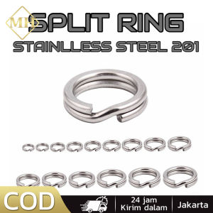 Split Ring Pipih Stainless Steel 201 (1000 pcs) Soft Frog Minnow Assisthook