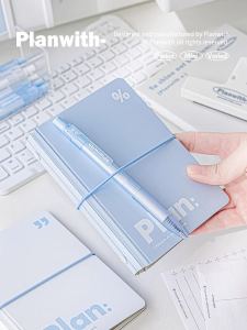 Portable Mini Notebook Planwith Detachable A7 Pocket Size Refillable Cover Replacement Core High School Student Planner Journal