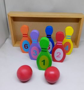 Mainan Edukasi Kayu Bowling Angka - Mainan Murah berSNI