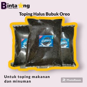 Bubuk Oreo Halus Kemasan 1Kg / Toping Oreo Bubuk