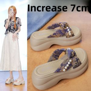 DINGMUYI | Height Increasing Sandals Thick Sole Summer Wear