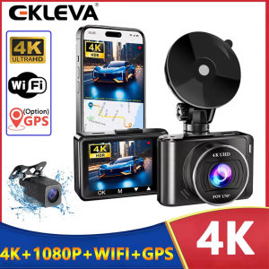 EKLEVA Dash Cam Dual Lens Ultra HD Real 4K 2160P Car DVR Camera WIFI Rear View Night Vision WDR Video Recorder Vehicle Black Box