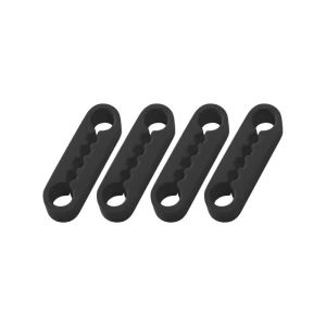 Aitemay Car Door Lock Damper Buffer Silicone Shock Absorber Mute Pad Anti-Vibration Cushion Protect Paint Reduce Noise Universal Auto Accessories Red Black