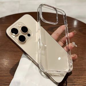 Luxury PC Hard Shell Phone Case for IPhone 17 16 15 14 13 12 11 Pro Max Plus X XS Shockproof High-definition Transparent Cover