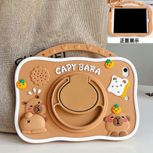 360 Degree Rotating Silicone Protective Case for iPad 11 Inch Tablet Shockproof Durable Cover Compatible with Apple Models