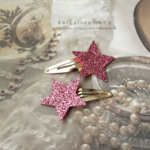 Mirror Heart Star Glitter Baby Hair Accessories Hair Clips BB Clips Elegant Precise Side Clips for Girls Korean Style