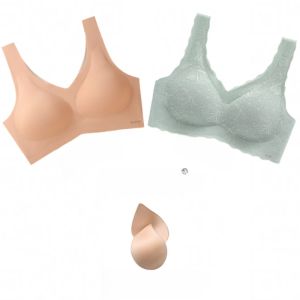 Genuine Goods Kissy Platinum Style like Kiss Intimates Female Seamless Push up Official Flagship Store Vest Style Lace Bra