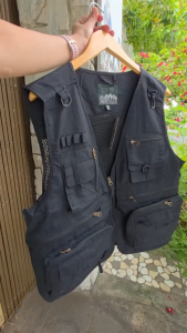 Áo gile túi hộp nhiều túi vải dù lót lưới outdoor ARM-1330