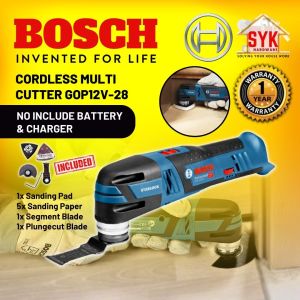SYK BOSCH GOP 12V-28 Solo Professional Cordless Multi Cutter Cordless Cutter Cutting Tools Pemotong Kayu - 06018B50L0