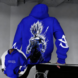 Bandai | Dragon Ball Animation Hoodie 2025 Mens Autumn/Winter New Vegeta Printed Harajuku Plus Size Casual Trendy Y2K Parent Child Top