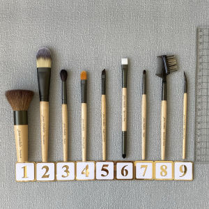 Jane Love Makeup Brush Set Powder Foundation Blending Eyeshadow Sable Brush Concealer Eyeliner Brush Short Handle Beauty Tools