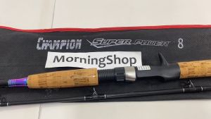 คันเบ็คตกปลา เบสหน้าดิน คันกราไฟท์ Champion Super Power