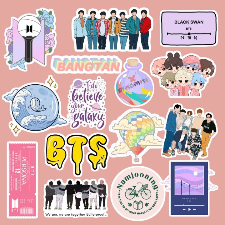 BTS Laminated VINYL Sticker Waterproof And Scratchproof | Lazada PH