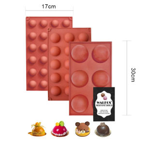 Walfos | Creative Letter Number Round Silicone Molds for Baking