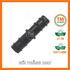 Bịch 100 cái Nối thẳng ống PE 10ly (lọt lòng) -Nhựa POM chuyên dùng trong hệ thống tưới nhỏ giọt nối ống PE 10x12mm