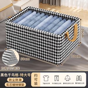 กล่องเก็บเสื้อผ้าแบบพับได้ตู้เสื้อผ้าบ้าน กางเกง กล่องผ้าออแกไนเซอร์ตะกร้าเก็บหลายชั้นสําหรับองค์กรในครัวเรือน