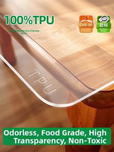 PINZHIWEI | Food-Grade Transparent Waterproof Grease-Proof Heat-Resistant Desk Protector