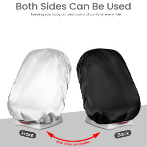 Double-Sided Baby Car Seat Sun Shade Cover Infant Car Seat Heat Protector Keeps Your Toddler Baby Seat Cool