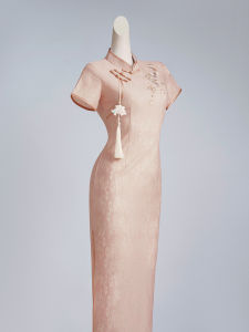 XIULI | Pink High-end Modified New Style Cheongsam