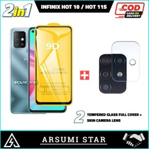 PROMO PAKET MURAH 2 IN 1 TEMPERED GLASS ANTI BLUELIGHT INFINIX HOT 10 / HOT 11S ANTI GORES KACA ANTI CAHAYA BIRU + SKIN CAMERA LENS