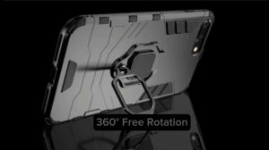 Jencase Ring Case for Realme 11 Pro Plus 12 Plus 14 Pro 12 Pro Plus 5G 14X 5G C11 2020 C3 4G Shockproof Case Armor Ironman Car Holder Stand Magnetic Suction Bracket Finger Ring Kickstand TPU + PC Protective Hard Case